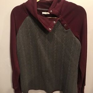 Button collar sweater